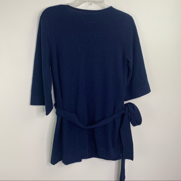 Pomegranate Inc. NWT wrap sweater Blue XS wool - Picture 7 of 7